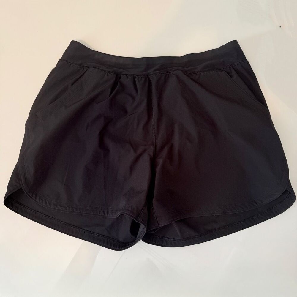 Lands End Women’s Black Board Shorts 18W Built in Panty